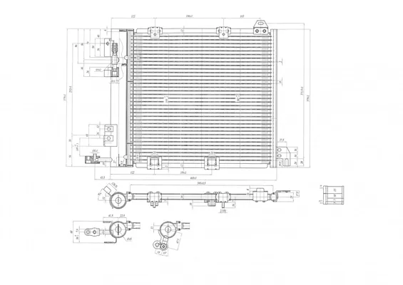 Radiador de aparelho de ar condicionado Opel Zafira F75