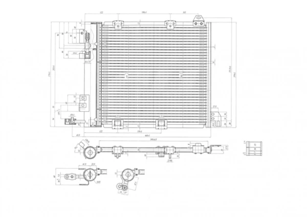 Radiador de aparelho de ar condicionado para Opel Astra (F70)