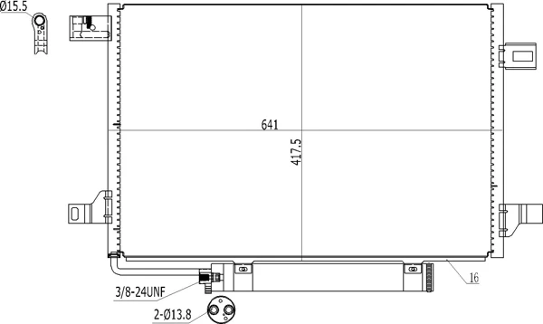 Radiador de aparelho de ar condicionado на Mercedes B (W245)