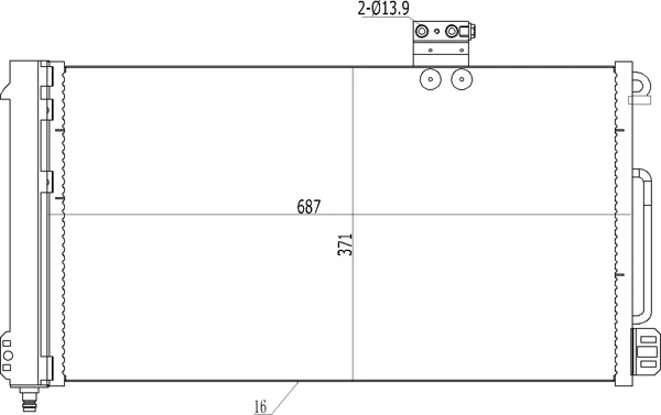 Radiador de aparelho de ar condicionado на Mercedes C (CL203)