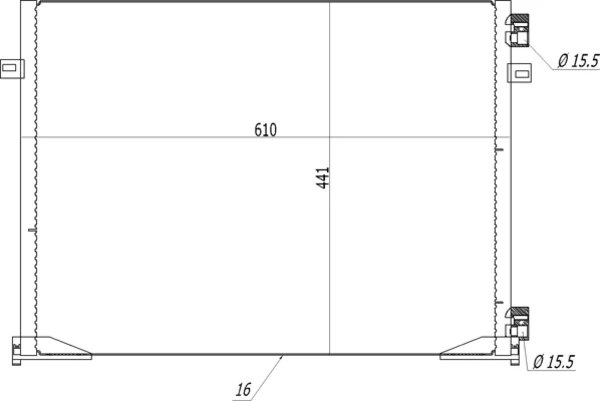 Radiador de aparelho de ar condicionado para Opel Vivaro (F7)