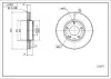 Disco do freio dianteiro Mazda 3 BK