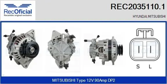Gerador REC20351101 Recoficial