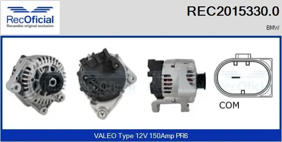 Gerador REC20153300 Recoficial