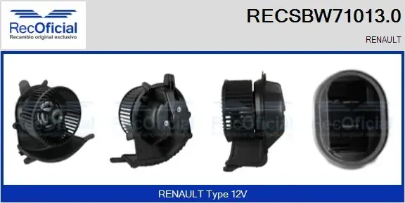 Motor de ventilador de forno (de aquecedor de salão) RECSBW710130 Recoficial