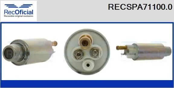 Módulo de bomba de combustível com sensor do nível de combustível RECSPA711000 Recoficial