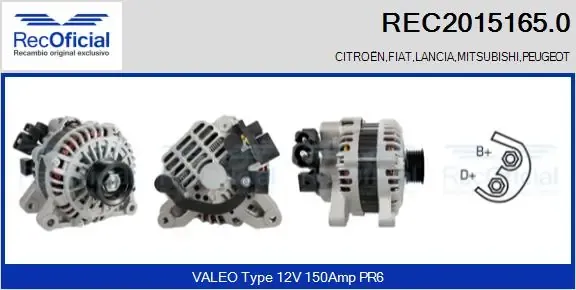 Gerador REC20151650 Recoficial
