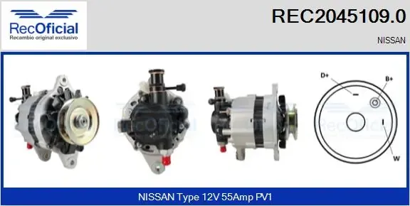 Gerador REC20451090 Recoficial