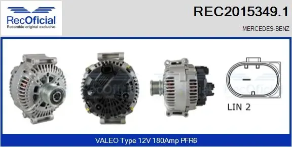 Gerador REC20153491 Recoficial