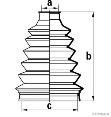 Bota de proteção externa de junta homocinética do semieixo dianteiro para Renault Laguna II BG0, BG1