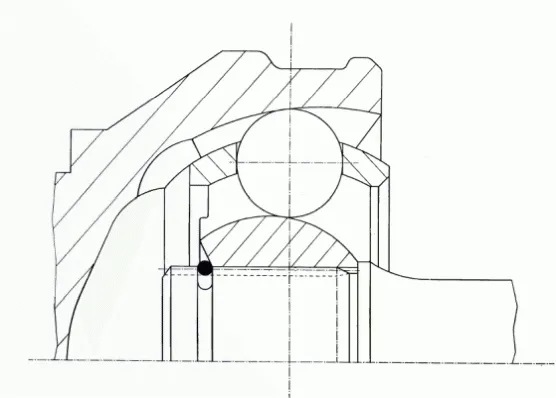 Junta homocinética externa dianteira 306279 Loebro