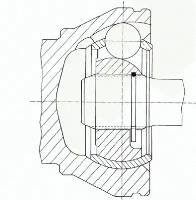 Junta homocinética externa dianteira 302863 Loebro