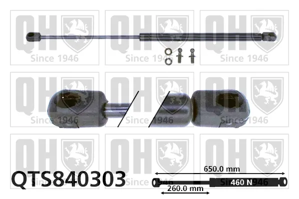 Amortecedor de tampa de porta-malas (de 3ª/5ª porta traseira) Mitsubishi Galant VI