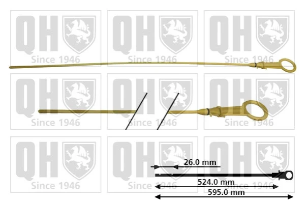 Sonda (indicador) do nível de óleo no motor para Renault Clio (BR01, CR01)