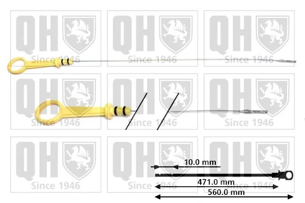 Sonda (indicador) do nível de óleo no motor QOD143 QUINTON HAZELL