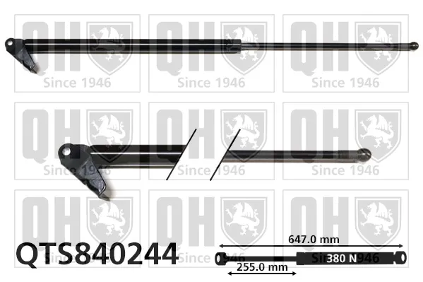 Amortecedor de tampa de porta-malas (de 3ª/5ª porta traseira) Mitsubishi Galant VII