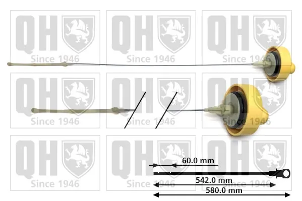 Sonda (indicador) do nível de óleo no motor QOD117 QUINTON HAZELL