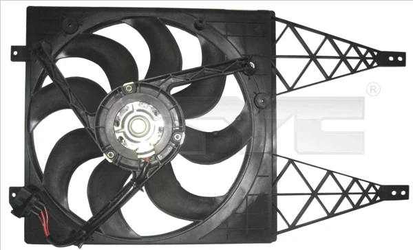 Difusor do radiador de aparelho de ar condicionado para Skoda Fabia (5J5, 545)