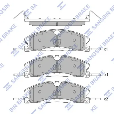 Sapatas do freio dianteiras de disco Ford Explorer U5