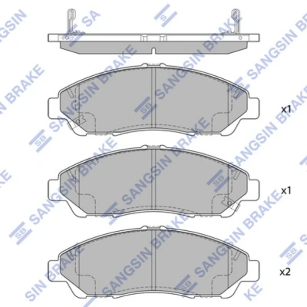 Sapatas do freio dianteiras de disco para Acura MDX (YD2)