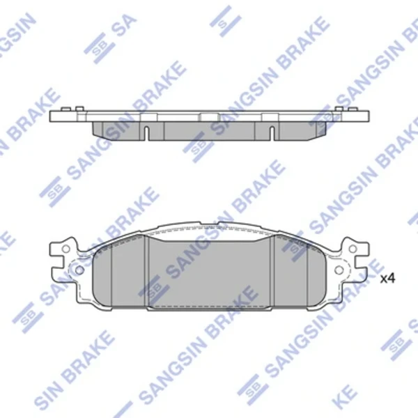 Sapatas do freio dianteiras de disco para Ford Explorer (U5)