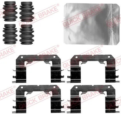 Kit de molas de fixação de sapatas de disco dianteiras 1091866 Quick Brake