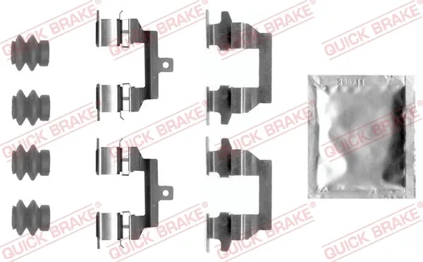 Chapa anti-ruído de fixação de sapata do freio traseira 1090026 Quick Brake