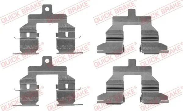 Kit de molas de fixação de sapatas de disco traseiras 1091737 Quick Brake