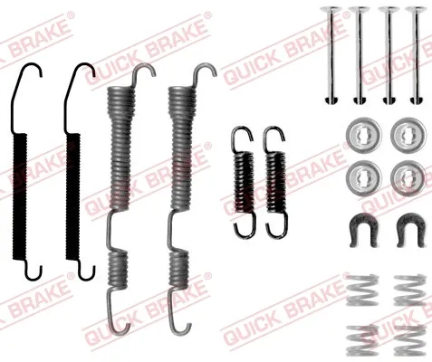 Kit de montagem das sapatas traseiras de tambor Mitsubishi Colt III