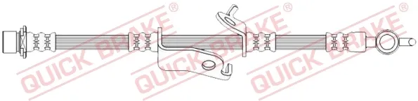 Mangueira do freio dianteira esquerda 50730 Quick Brake