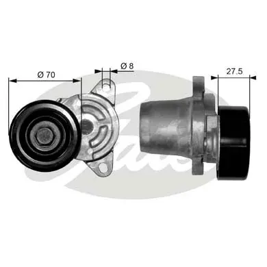 Reguladora de tensão da correia de transmissão Hyundai Getz