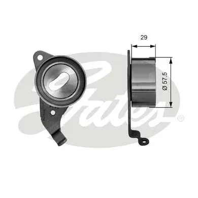 Rolo de reguladora de tensão da correia do mecanismo de distribuição de gás Toyota RAV4 1 XA