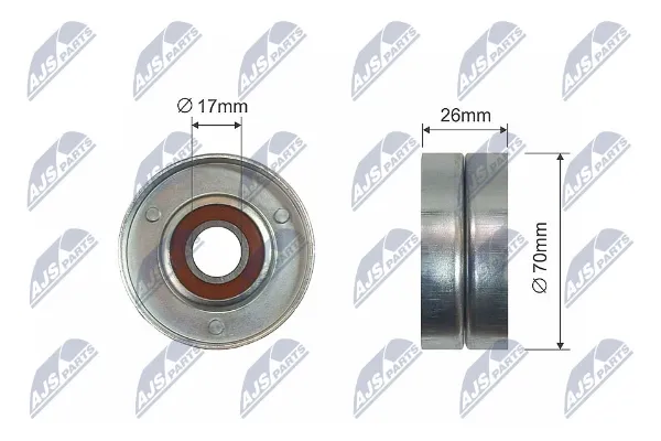 Rolo de reguladora de tensão da correia de transmissão Opel Vectra 31