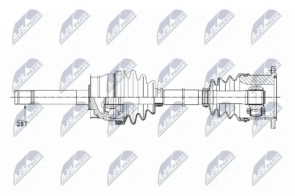 Bota de proteção externa de junta homocinética do semieixo dianteiro Nissan Pathfinder R50