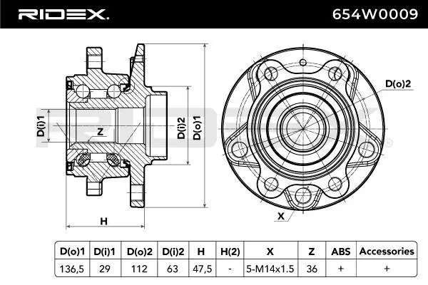 654W0009 Ridex