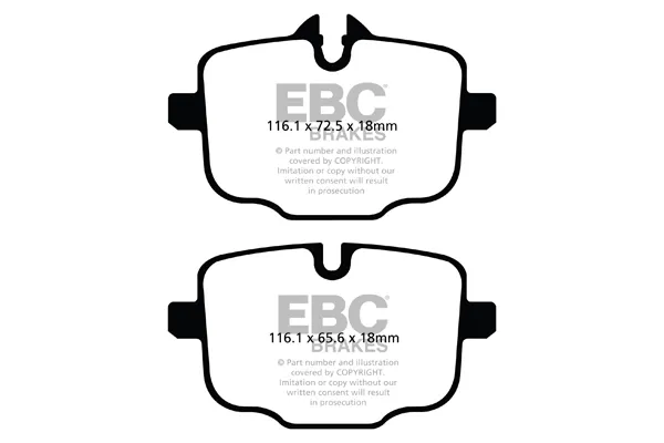 Sapatas do freio traseiras de disco DP42089R EBC Brakes