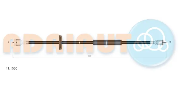 Cabo de acionamento de velocímetro Renault 18 134