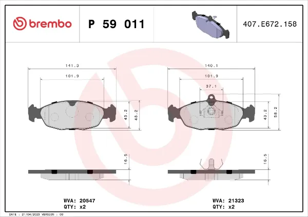 P59011 Brembo