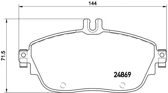 Sapatas do freio dianteiras de disco P50093 Brembo