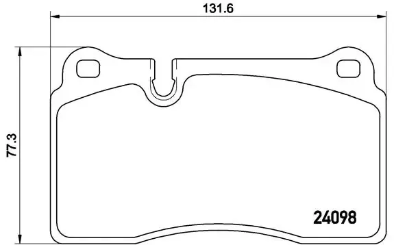 Sapatas do freio dianteiras de disco P85110 Brembo