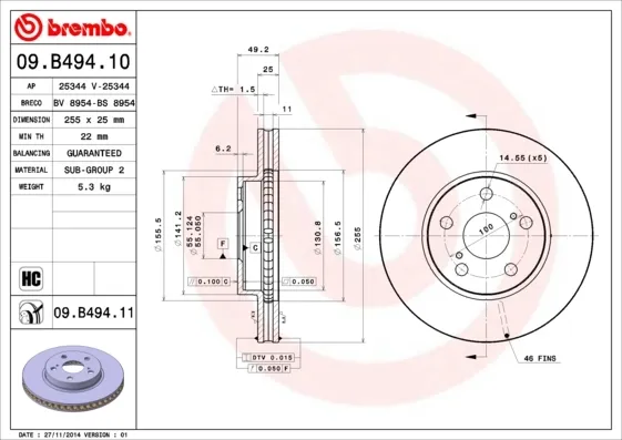 09B49411 Brembo
