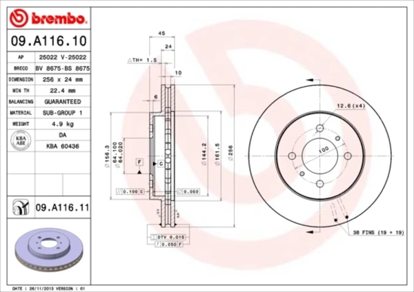 09A11611 Brembo