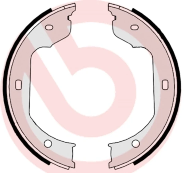 S06511 Brembo sapatas do freio de estacionamento