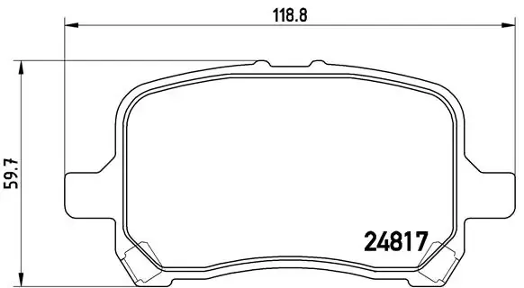 Sapatas do freio dianteiras de disco P10014 Brembo