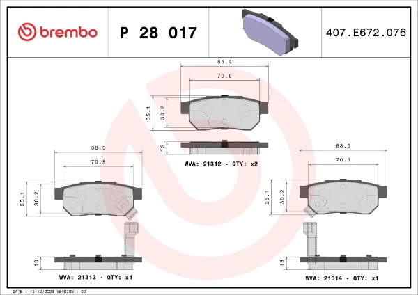 P28017 Brembo