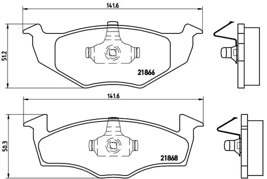 Sapatas do freio dianteiras de disco P85031 Brembo