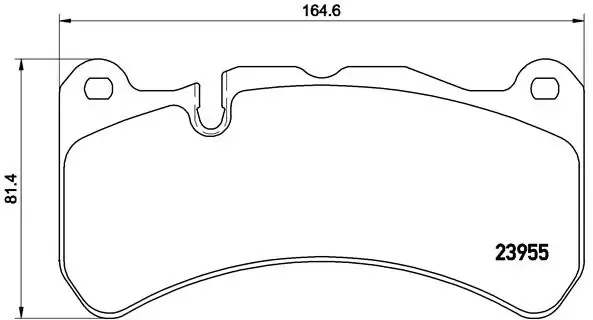 Sapatas do freio dianteiras de disco P50092 Brembo