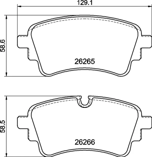 P85185 Brembo sapatas do freio traseiras de disco