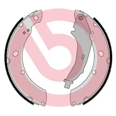 Sapatas do freio traseiras de tambor S85544 Brembo