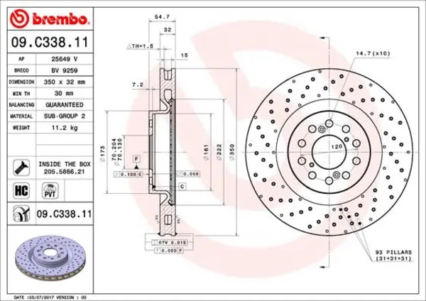 09C33811 Brembo
